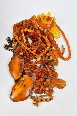 Lot 336 - A large collection of Baltic amber, including...