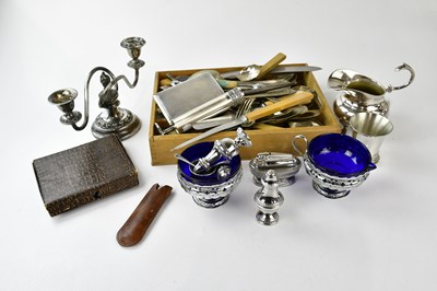 Lot 2042 - A small quantity of assorted plated items...