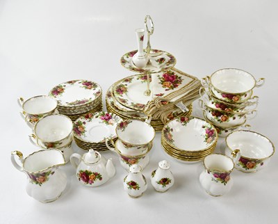 Lot 2835 - ROYAL ALBERT; a part tea and dinner service in...