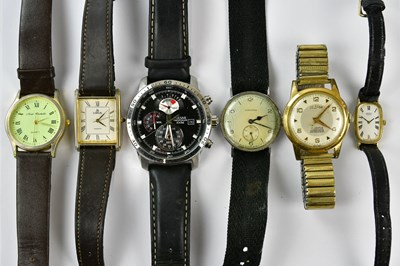 Lot 633 - DELBANA; a gentleman's gold plated and steel...