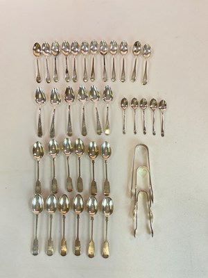 Lot 1029 - A set of twelve Victorian hallmarked silver...