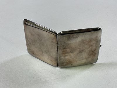 Lot 1030 - A George V hallmarked silver cigarette case of...