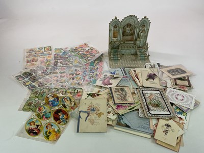 Lot 1376 - A collection of Victorian and later greetings...