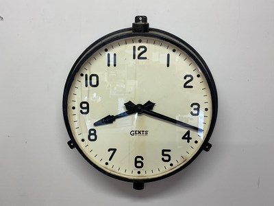 Lot 1345 - GENTS OF LEICESTER, an industrial wall clock...