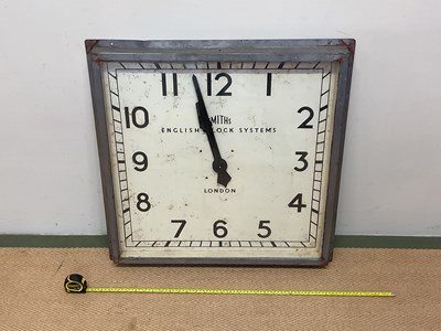 Lot 1346 - SMITHS; an industrial English Clock Systems...