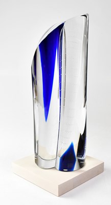 Lot 377 - GORAN WARFF FOR KOSTA BODA; an encased glass...