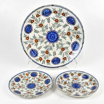 Lot 2741 - A set of three early 18th century Dutch Delft...