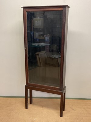 Lot 699 - An early 20th century mahogany glazed display...