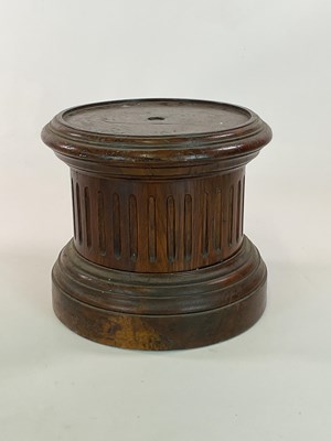 Lot 452 - A 19th century mahogany column stand, height...