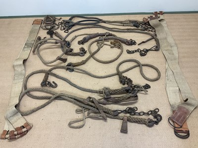 Lot 28 - British Army large horses gun carriage towing...