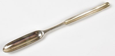 Lot 2277 - An Edward VII hallmarked silver marrow scoop,...