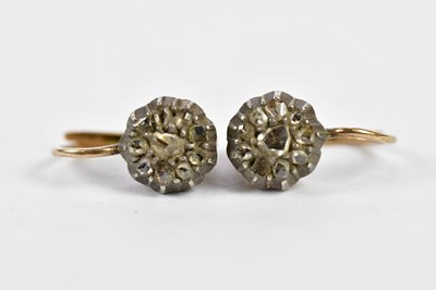 Lot 480 - A pair of yellow metal Austrian rough cut...