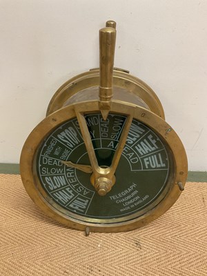 Lot 422 - A ship's telegraph engine command switch, with...