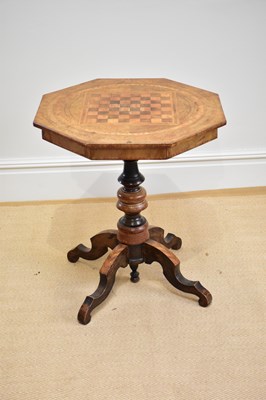 Lot 1029 - A Victorian octagonal top occasional table...