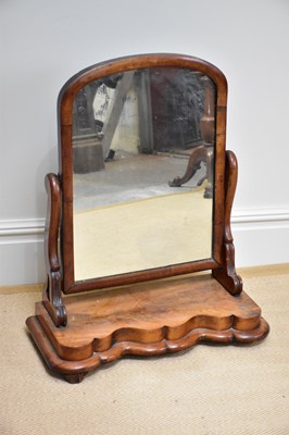 Lot 1096 - A large Victorian mahogany toilet mirror,...
