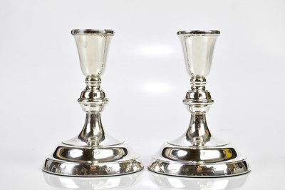 Lot 2081 - A pair of modern hallmarked silver dwarf...