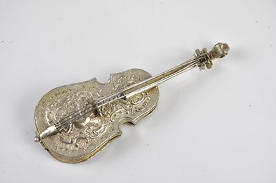 Lot 2150 - A Continental white metal novelty model of a...