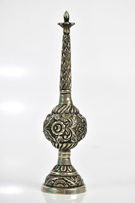 Lot 2185 - An Indian white metal spice tower, with...
