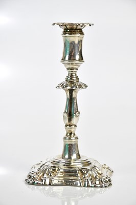 Lot 2080 - A late Victorian hallmarked silver taper stick,...