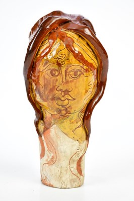 Lot 1604 - GEOFFREY KEY (born 1941); terracotta sculpture,...