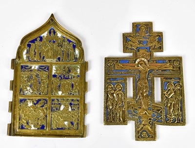 Lot 1370 - A decorative cast brass central panel from a...