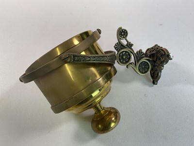 Lot 431 - A counter weight cantilever ship's brass...