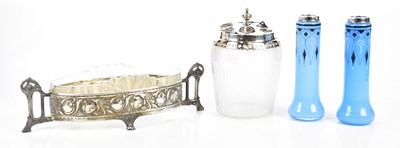 Lot 2655 - WMF; an Art Nouveau twin handled basket with...