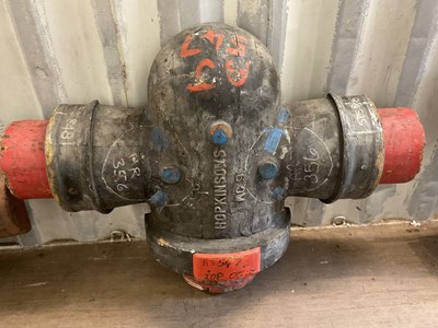 Lot 583 - A wooden casting pattern for brass valves,...
