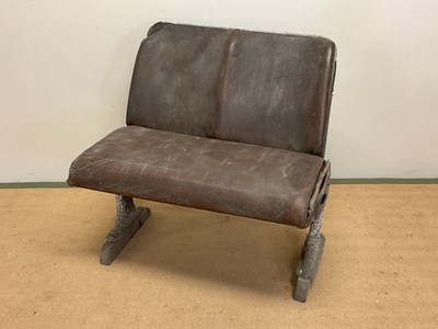 Lot 427 - A pair of early 20th century tram seats,...