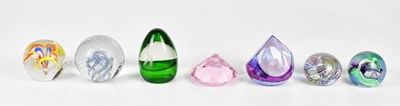 Lot 2565 - A collection of seven paperweights to include...