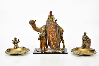 Lot 1705 - AFTER FRANZ BERGMANN; an Austrian cold painted...