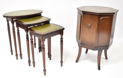 Lot 20 - A reproduction mahogany drinks cabinet in the...