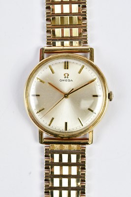 Lot 582 - OMEGA; a vintage gentleman’s wristwatch with...