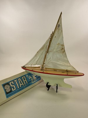 Lot 382 - An Star Yacht pond yacht, with its original...