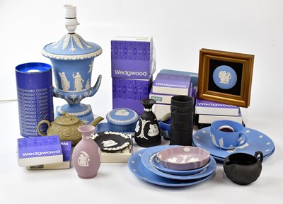 Lot 2773 - WEDGWOOD; a large collection of jasperware,...