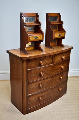 Lot 1099 - An early Victorian mahogany bowfront chest,...