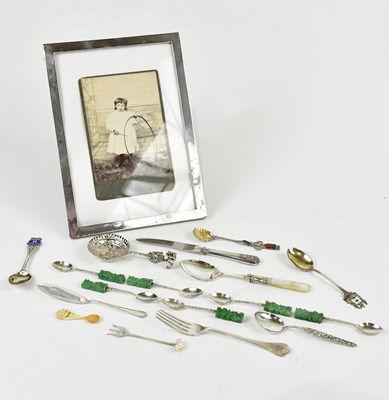 Lot 2194 - A hallmarked silver mounted oak photograph...