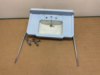 Lot 555 - An early 20th century Art Deco blue ceramic...