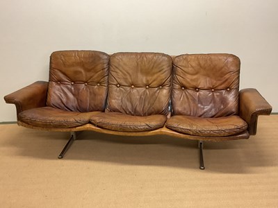 Lot 595 - WERNER LANGENFELD FOR ESA; a leather three...