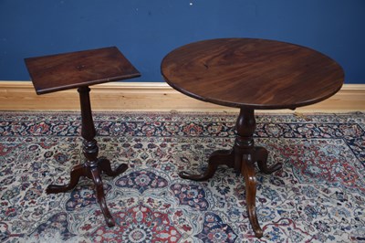 Lot 1072 - A 19th century mahogany and oak tilt-top...