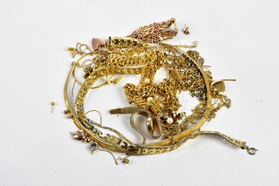Lot 8 - A group of mixed gold and yellow metal...