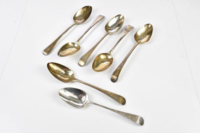 Lot 2238 - Seven assorted George III hallmarked silver...