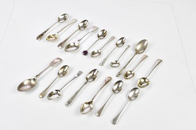 Lot 2304 - A small assortment of hallmarked silver spoons,...