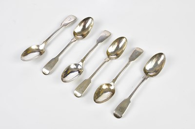 Lot 2303 - A set of six Victorian hallmarked silver tea...