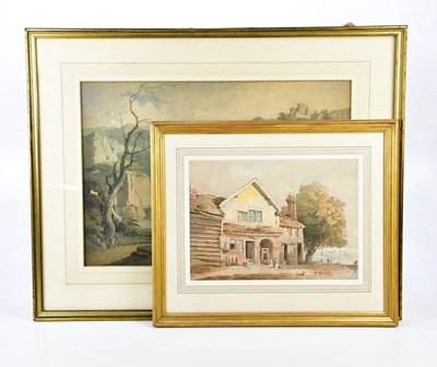 Lot 1612 - ENGLISH SCHOOL; watercolour, Mill with Conwy...