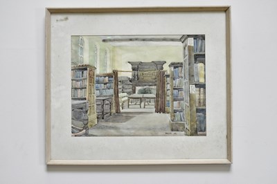 Lot 1648 - ALEXANDER INGLIS; watercolour, ‘The Old School...