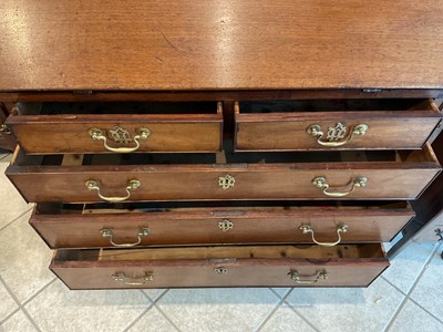 Lot 65 - A 19th century mahogany bureau with fall front...