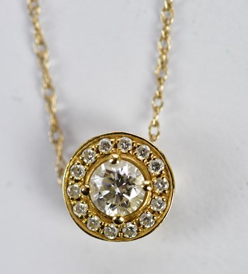 Lot 363 - MAPPIN & WEBB; an 18ct yellow gold diamond...