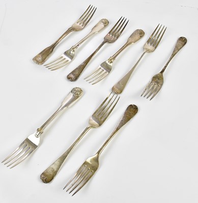 Lot 2234 - CHAWNER & CO; four Victorian hallmarked silver...