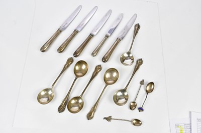 Lot 2252 - WALKER & HALL; six George V hallmarked silver...